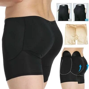 Men FAKE ASS Butt Lift Hip Enhancer Booty Padded Underwear Shaper Boxer Briefs - Picture 1 of 20