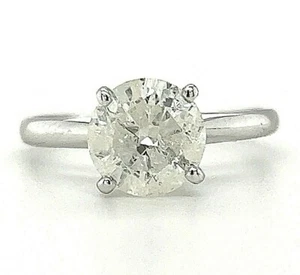 2.03ct Round Diamond Solitaire Engagement Ring H Eye Clean ( Watch Video ) - Picture 1 of 10
