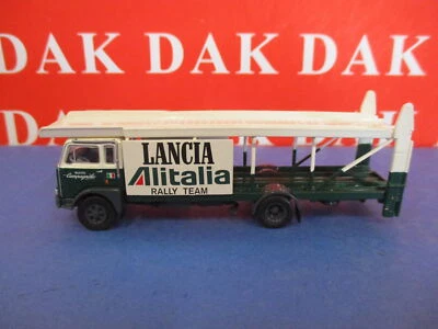 1/87 Modellino Camion Bisarca Verde Fiat 640 ( 673 )Team Rally Lancia Alitalia - Immagine 1 di 4