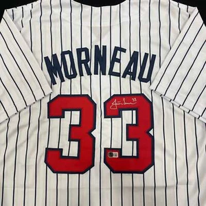 Justin Morneau Autographed White Pro-Style Jersey Minnesota Twins Beckett Signed - Picture 1 of 4