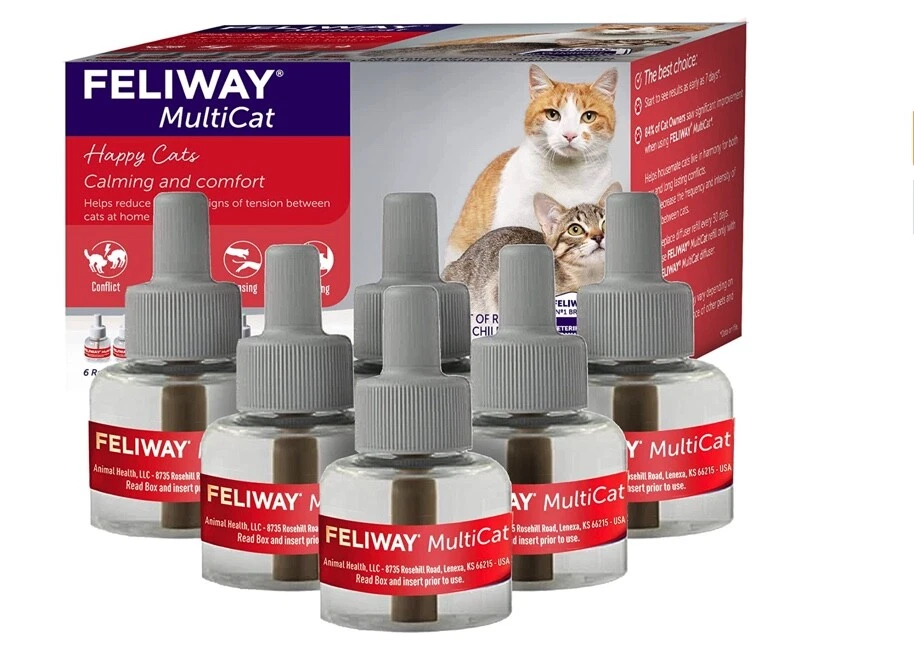 FELIWAY Multi cat Calming Diffuser Refill 48 ml Vet Friends Feli Way Bulk