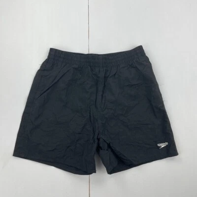 Pantalones cortos de natación SPEEDO XS negros para hombre con bolsillos con ... - Imagen 1 de 4