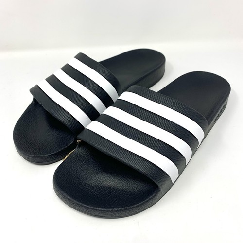 Adidas Adilette Aqua Slides 12 sandali uomo nero bianco
