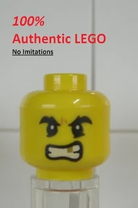 LEGO NEW Yellow Male Surpised Scared Grin (1x) 6210026 Minifigure Head 36114 - Picture 1 of 2