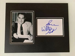 TV LEGEND WILLARD SCOTT Signed Autographed Matted Photo w/cut 11"x14" - Picture 1 of 2