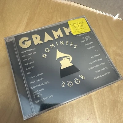 2008 Grammy Nominees Music CD 21-Tracks White Strips Foo Fighters Green Day U2 - Imagem 1 de 4
