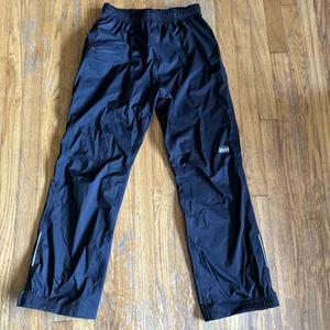 REI Co-op Rainier Rain Pants - Kids' Large L (14-16) Black NEW Water Proof - Picture 1 of 14