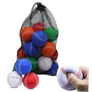 Baseball, Foam Baseballs 20 Pack Practice Training Baseballs Multicolor - Picture 1 of 7