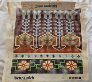 Brunswick Quick Point Nadelspitze Q384 handgeschirmte Leinwand geometrisch 18" x 18" - Bild 1 von 9