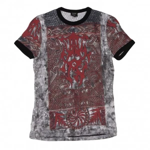 Jean-Paul GAULTIER HOMME Tribal Print Ringer T Shirt Size 48(K-137761) - Picture 1 of 12