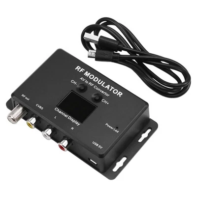 M60 -Modulator AV-zu--Konverter UHF-Modulator -Signalkonverter Z6P43973 - Bild 1 von 4