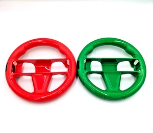 Nintendo Wii Steeling Wheel Red & Green Sanitized - Picture 1 of 5