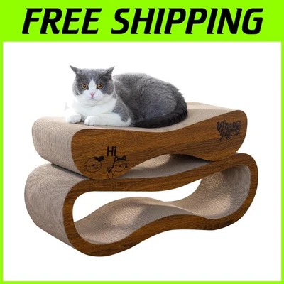 Sturdy Corrugated Cat Scratch Pad - Image 1 of 4