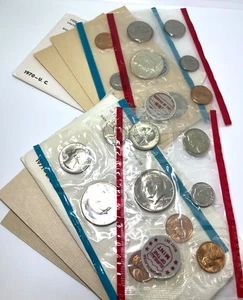 Uncirculated 1970 & 1971 40% Silver Kennedy Set Denver & San Francisco Mint OGP - Picture 1 of 3