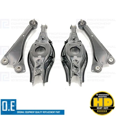 FOR TOYOTA AVENSIS T27 REAR AXLE LOWER SUSPENSION WISHBONES TRAILING ARMS KIT X4 - Image 1 of 4