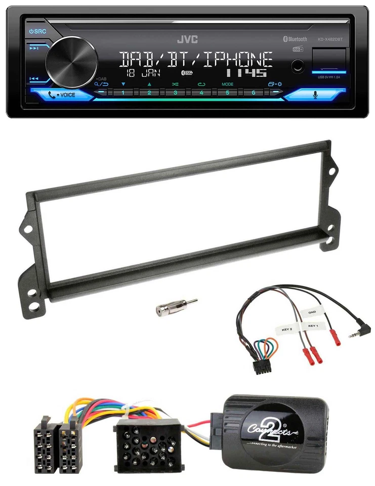 JVC Bluetooth DAB USB Lenkrad Autoradio für Mini (2001-2002) - Bild 1 von 4