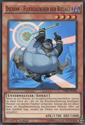 YuGiOh Dschinn - Fluchzauberer der Rituale THSF-DE038 Super Rare EX unl. - Bild 1 von 2