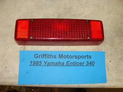 1985 YAMAHA ENTICER ET340 8Y2 oem taillight red lens screws brake light tail - Image 1 of 4