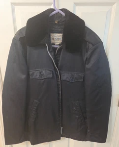 Tufnyl by Blauer Vintage Bomber Jacket Mens 40R Black Tactical Police  - Picture 1 of 9