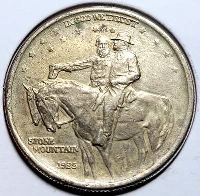 1925 Stone Mountain Commemorative Half Dollar 90% Silver Nice Coin - Image 1 of 4