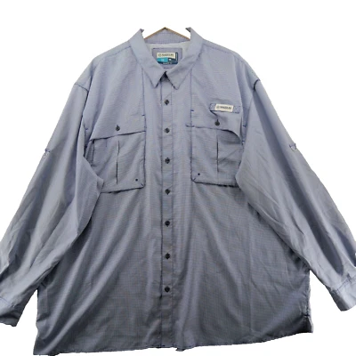 Magellan Men's Size 3XL Micro Check Relaxed Fit Vented Outdoor Fish Gear Shirt - Image 1 of 4