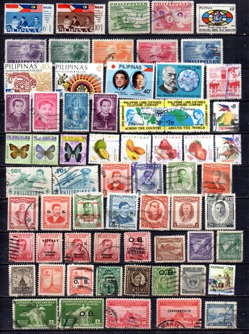 PHILIPPINES COLLECTION OF 177 ALL DIFFERENT.  VINTAGE TO MODERN ERA.  C 4 SCANS Cover