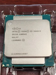 lot of 2  Intel Xeon E5-2660 v3 SR1XR 2.60GHz 10-Core LGA2011 CPU Processor - Picture 1 of 1