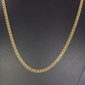 Wert 859,- innovative Designkette Roségold 585 14 Karat 44 cm xxyy-d - Bild 1 von 5