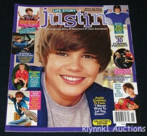 Justin Bieber Life Story Magazine #1 Teen Sensation Collectible March 2011 - Picture 1 of 7