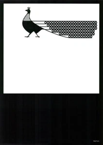 Otl Aicher - Isny Werbeplakat A2 Motiv "Pfau" Design / Grafik / Piktogramme - Picture 1 of 1