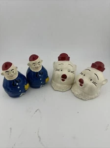 Vintage Clown Salt And Pepper Shakers - Picture 1 of 8