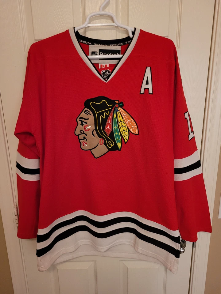 Camiseta deportiva Reebok CCM Chicago Blackhawks Patrick Sharp Home talla 54 correa de lucha Foto 1 de 4