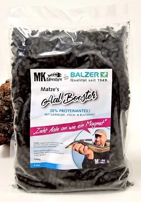 Balzer MK Matze Koch AAL Booster Pellets 1000g Aalpellets 1Kg Aallockstoff - Bild 1 von 2
