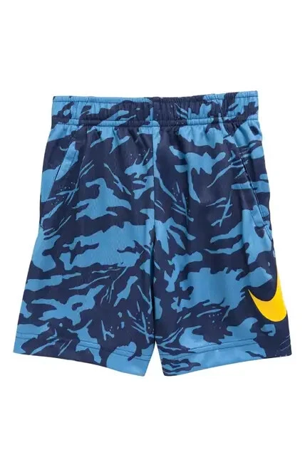 Nike Kids' Dri-FIT Camo Shorts (Little Boys) Blue Various Sizes 2T, 3T, 4T & 4 - Image 1 of 1