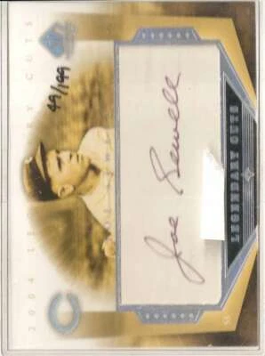 2004 Sp Legendary Cuts Autographs #JS Joe Sewell Auto /199  - Image 1 of 2