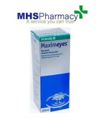 FIRST AID ONLY NUMARK MAXIMEYES EYE WASH WITH BATH 200ml