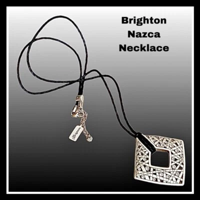 Collar Brighton Nazca - Cuero Trenzado Negro y Cristales JM0371 $88 NUEVO CON ETIQUETAS Foto 1 de 4