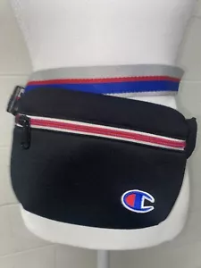 Bolso Cinturón Champion Vintage Fannie Pack Negro Rojo Blanco - Imagen 1 de 8