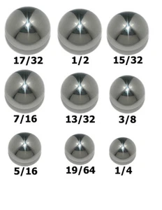 Assorted Coin Ring Making Steel Balls Small Earring Sizes - 9 ball assortment - Picture 1 of 1