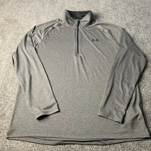 Under Armour Mens Quarter Zip Jacket Gray “Thin Layer” Moisture Wicking Size XL - Picture 1 of 14