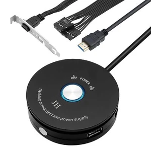 PC Bouton d'alimentation Externe bureau interrupteur d'alimentation externe d... - Afbeelding 1 van 7