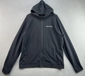 Peloton Hoodie Herren 2XL schwarz Full Zip Sweatshirt Jacke Raglan Taschen sportlich - Bild 1 von 7