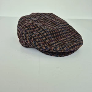 Gorra plana CANDA marrón pata de perro C&A S-56 cm 6-7/8 mezcla de lana - Imagen 1 de 16