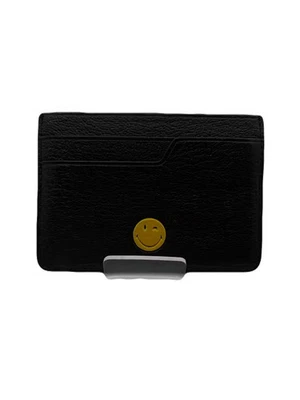 Anya Hindmarch Tarjetero Billetera Estuche para Tarjetas Cuero Negro USADO TB71-3 Foto 1 de 4
