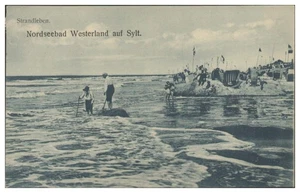 V8011/ Westerland Sylt Strandleben AK 1912 - Picture 1 of 2