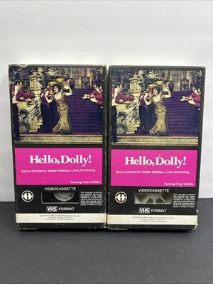 HELLO, DOLLY! 1979 VHS MAGNETIC VIDEO CORPORATION PART 1 & 2 STREISAND - Image 1 of 4