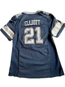 Dallas Cowboys #21 Elliott Nike On Field Jersey Youth Medium Sticthed EUC - Picture 1 of 10