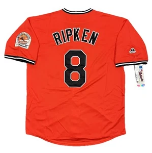 Cal Ripken Jr. Baltimore Orioles 1984 Cooperstown Orange Jersey Men’s Size Large - Picture 1 of 4