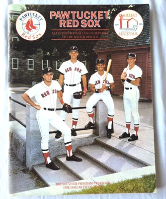 1986 Pawtucket Red Sox Souvenir Program/Yearbook Unscored AAA Centennial - Image 1 of 4