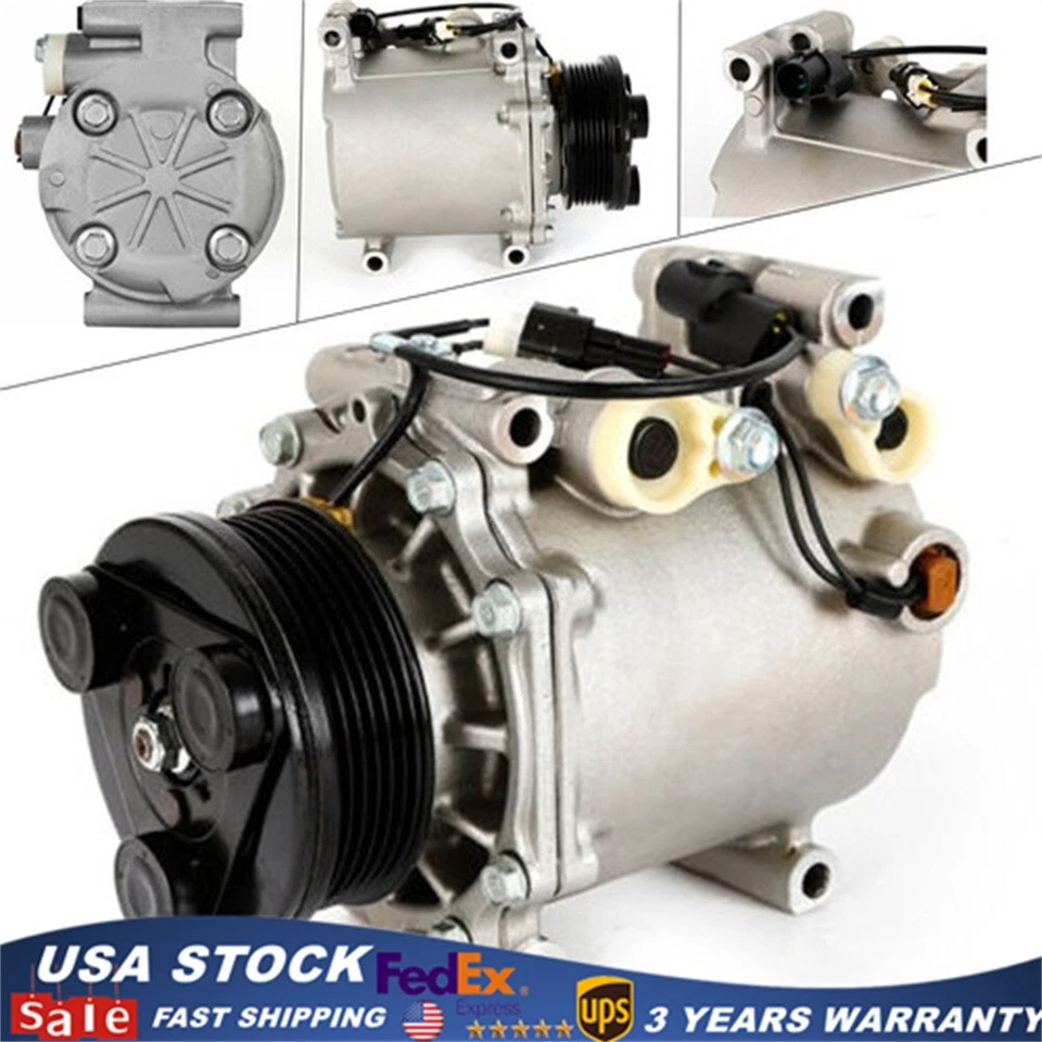 A/C AC Compressor and Clutch For 1998-2002 Mitsubishi Mirage 1.8L 1.5L CO 10596A - Изображение 1 из 4